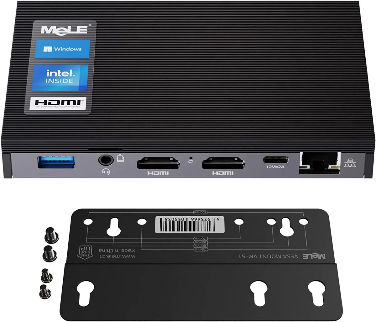 BFKK BFKK Quieter2D Celeron N4000 4GB 64GB barebone mini PC — product photo