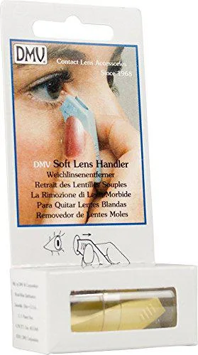 Small handheld lens handler with soft gripper pads