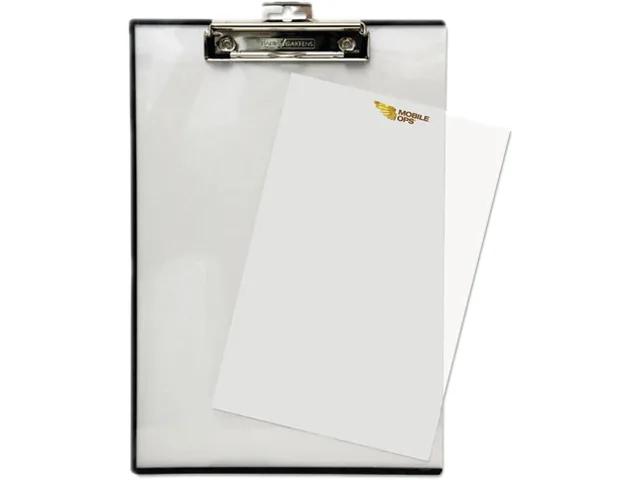 Baumgartens Baumgartens TA1611 Quick Reference Clipboard 8.5 x 11 Clear .5" Capacity — product photo