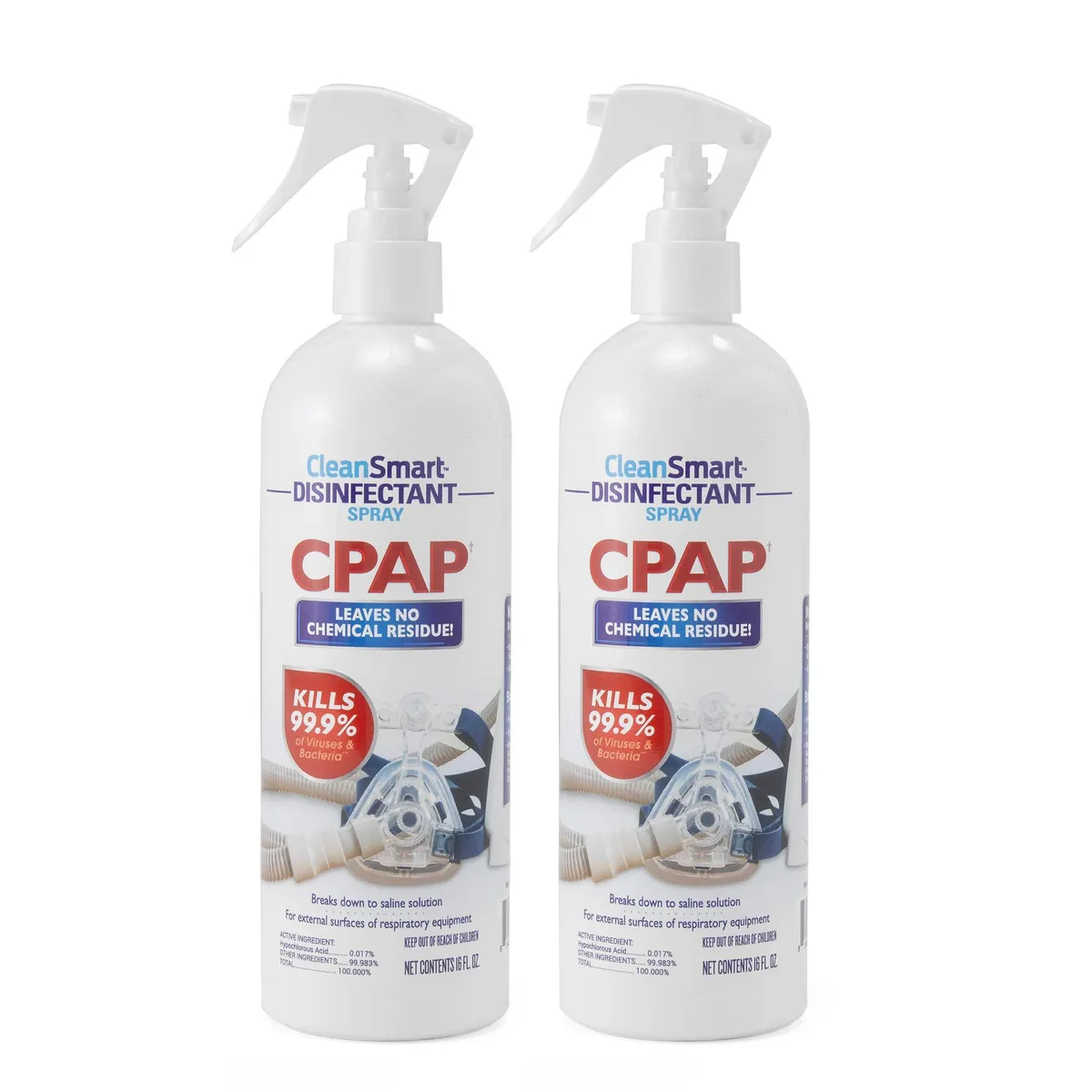  CleanSmart CPAP Disinfectant Spray 16 oz Pack of 2 — product photo