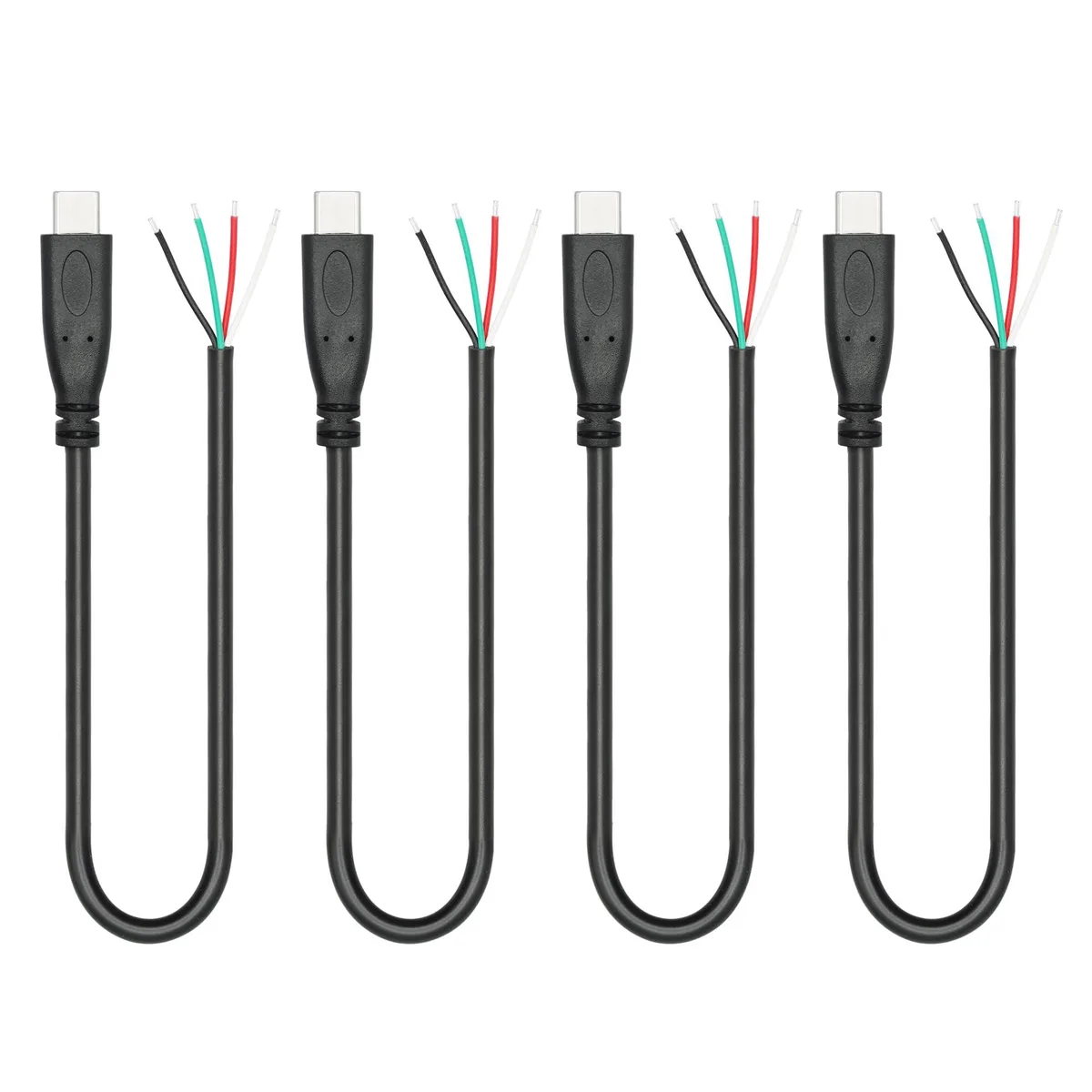 Vszerda Vszerda USB C to 4 Pin Bare Wire 11inch 22AWG 480 Mbps 4Pcs — product photo