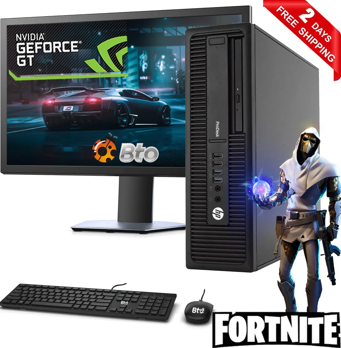 HP HP 600 G1 SFF desktop PC Core i5 4th Gen 16GB DDR3 120GB SSD 1TB HDD Radeon RX 550 Windows 10 Home — product photo