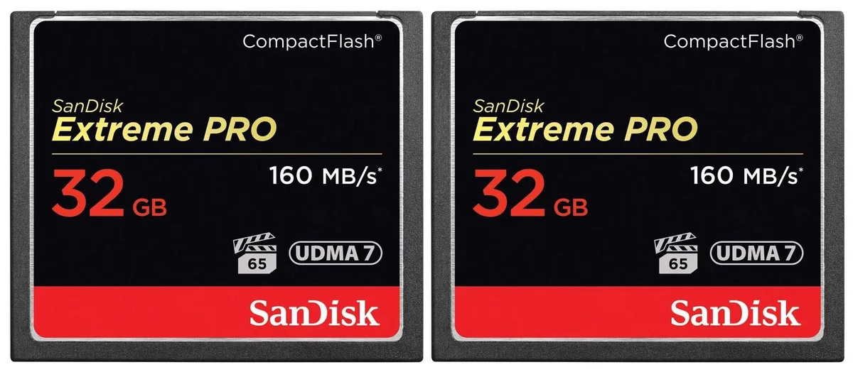 SanDisk SanDisk Extreme Pro 32GB CompactFlash Twin Pack — product photo