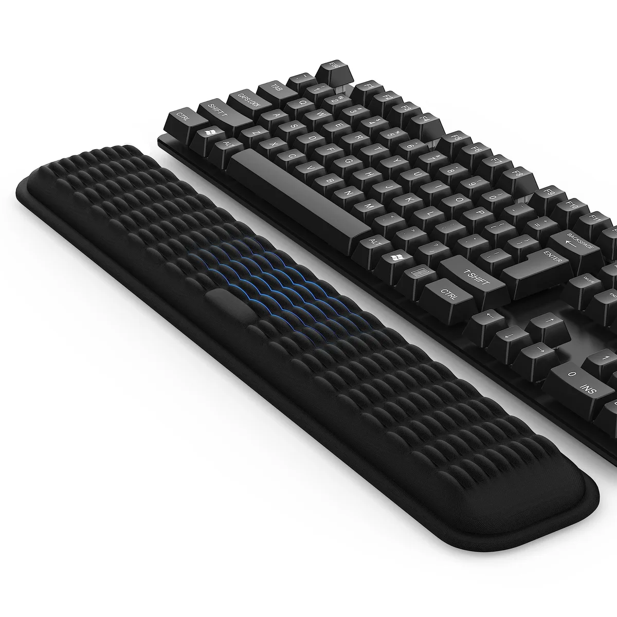  MEKASS-003 Keyboard Wrist Rest 17.1x3.1x0.1 in Classic Black — product photo