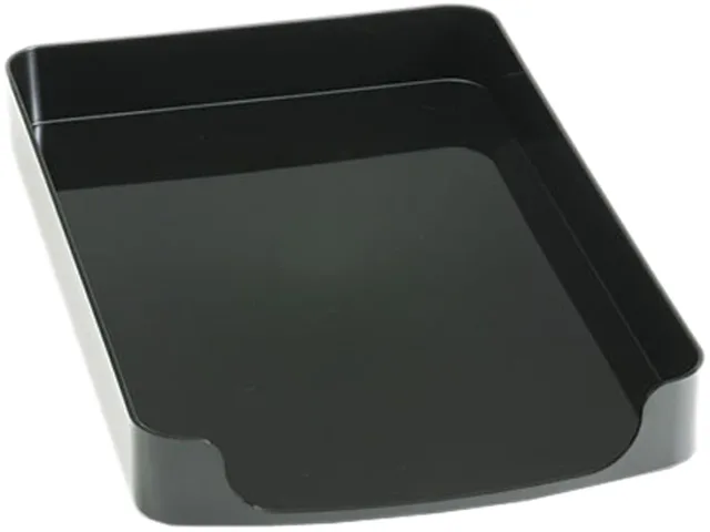 Officemate Officemate 22242 2200 Series Front-Loading Desk Tray Single Tier Plastic Legal Black — product photo