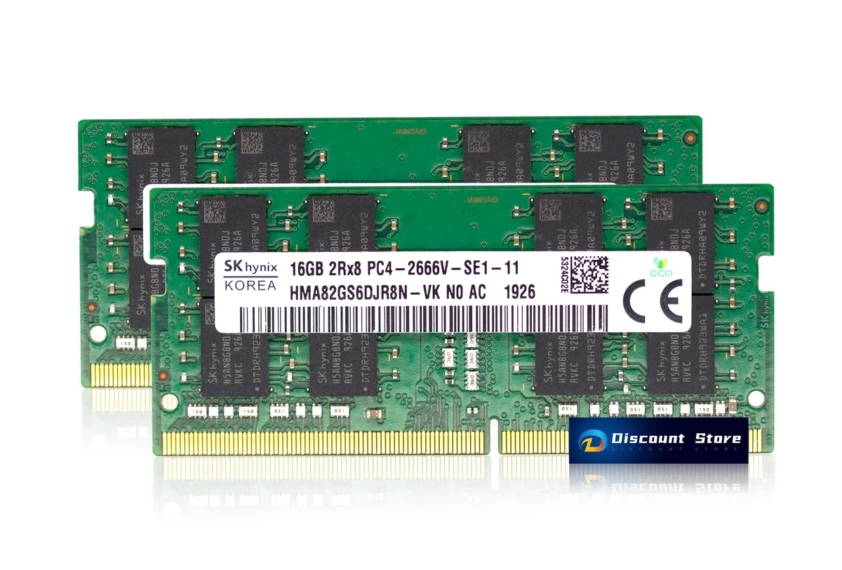 SK hynix SK hynix HMA82GS6DJR8N-VK 32GB (2x16GB) DDR4 2666MHz CL19 260-pin laptop RAM — product photo
