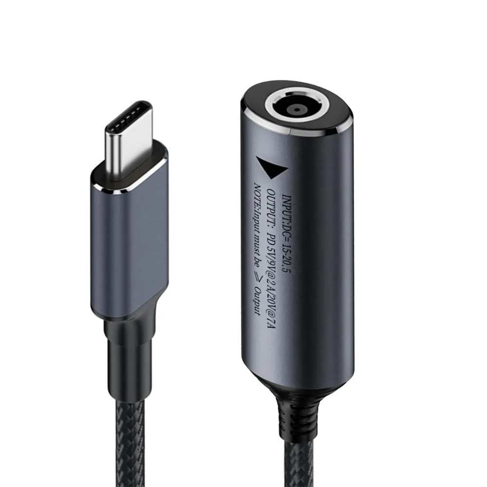Fervit Fervit DC Jack 7.4x5.0mm to USB-C 140W Cable 18cm — product photo