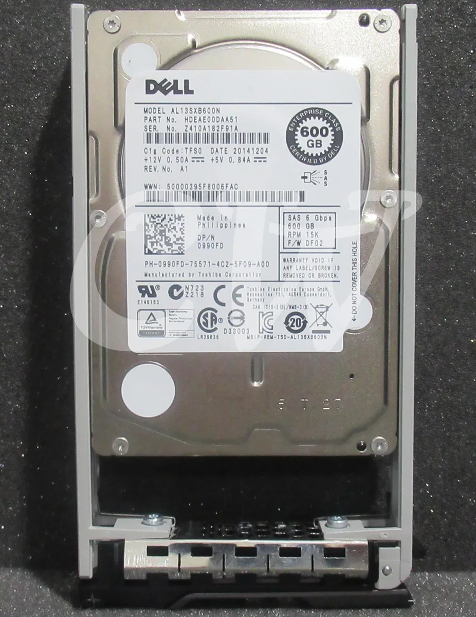 DELL DELL AL13SXB600N 600GB 15000RPM SAS 2.5" internal hard drive — product photo