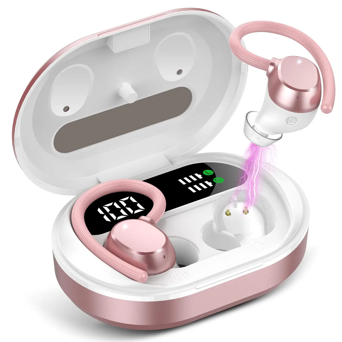  SuperTooth Q35-R Bluetooth 5.3 earbuds Rose Gold — product photo