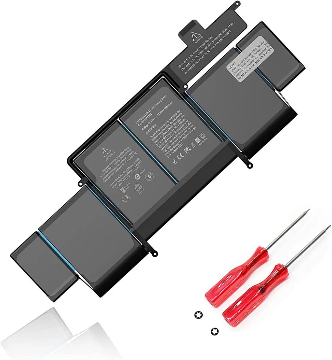 FOCUSTEC FOCUSTEC A1582 A1502 laptop battery 13 inch Retina 2013 2014 2015 74.9Wh 11.42V — product photo