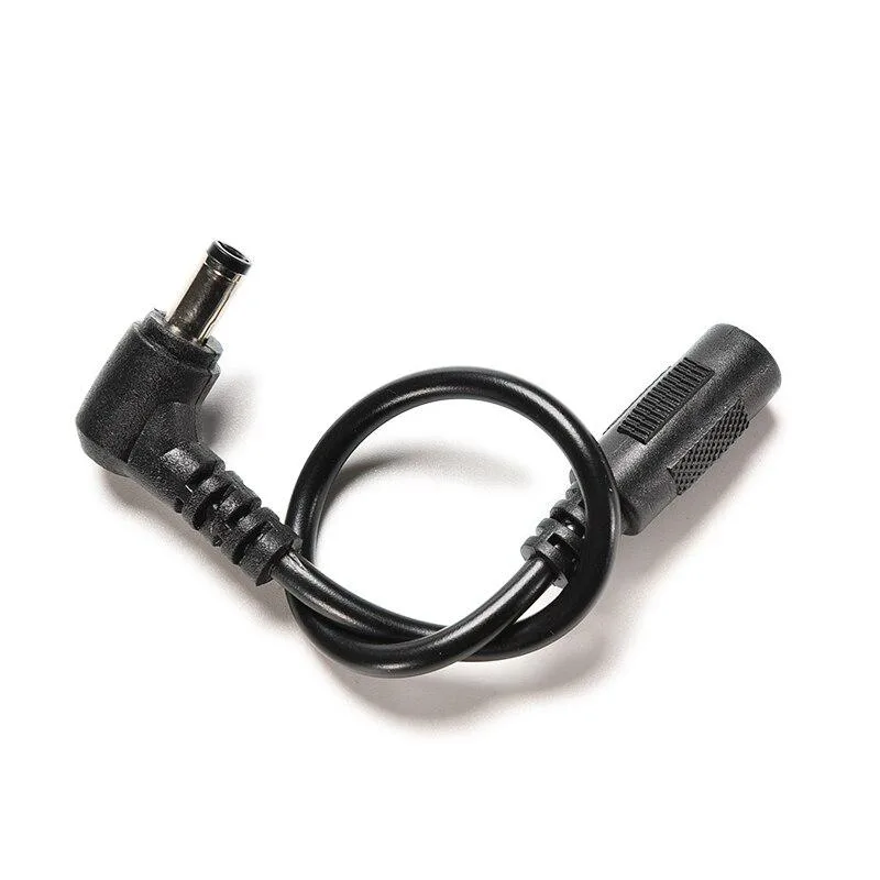 HETAI Digital Technology Co.,Ltd HETAI Digital Technology Co.,Ltd 5.5x2.5mm Male 90° Right Angle to 5.5x2.1mm Female DC Power Cable 12cm — product photo