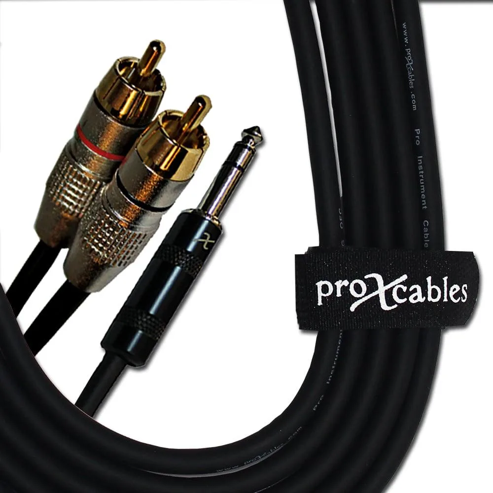 ProX ProX XC-SYR03 3 ft TRS to Dual RCA cable — product photo