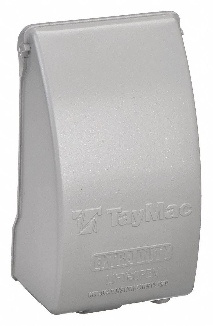 Taymac Taymac MX5280S 1-Gang Vertical Weatherproof Cover Gray — product photo