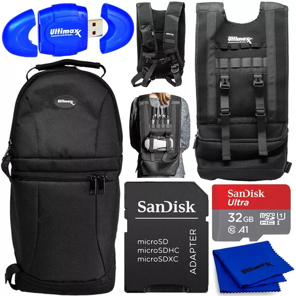 Ultimaxx Ultimaxx Drone Vest Backpack Bundle with 32GB card and reader drone accessory — product photo