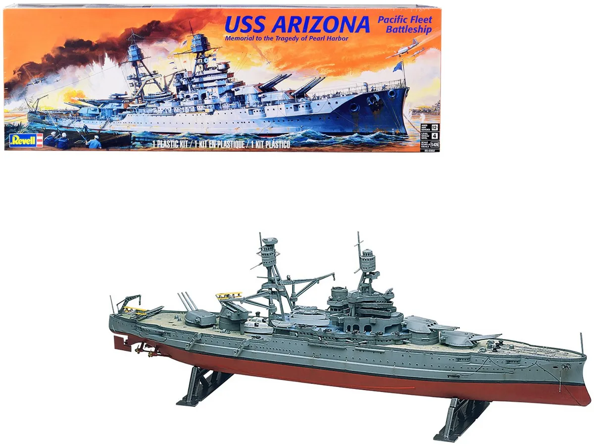 Revell Revell USS Arizona Battleship 1/426 Scale Level 4 Model Kit — product photo