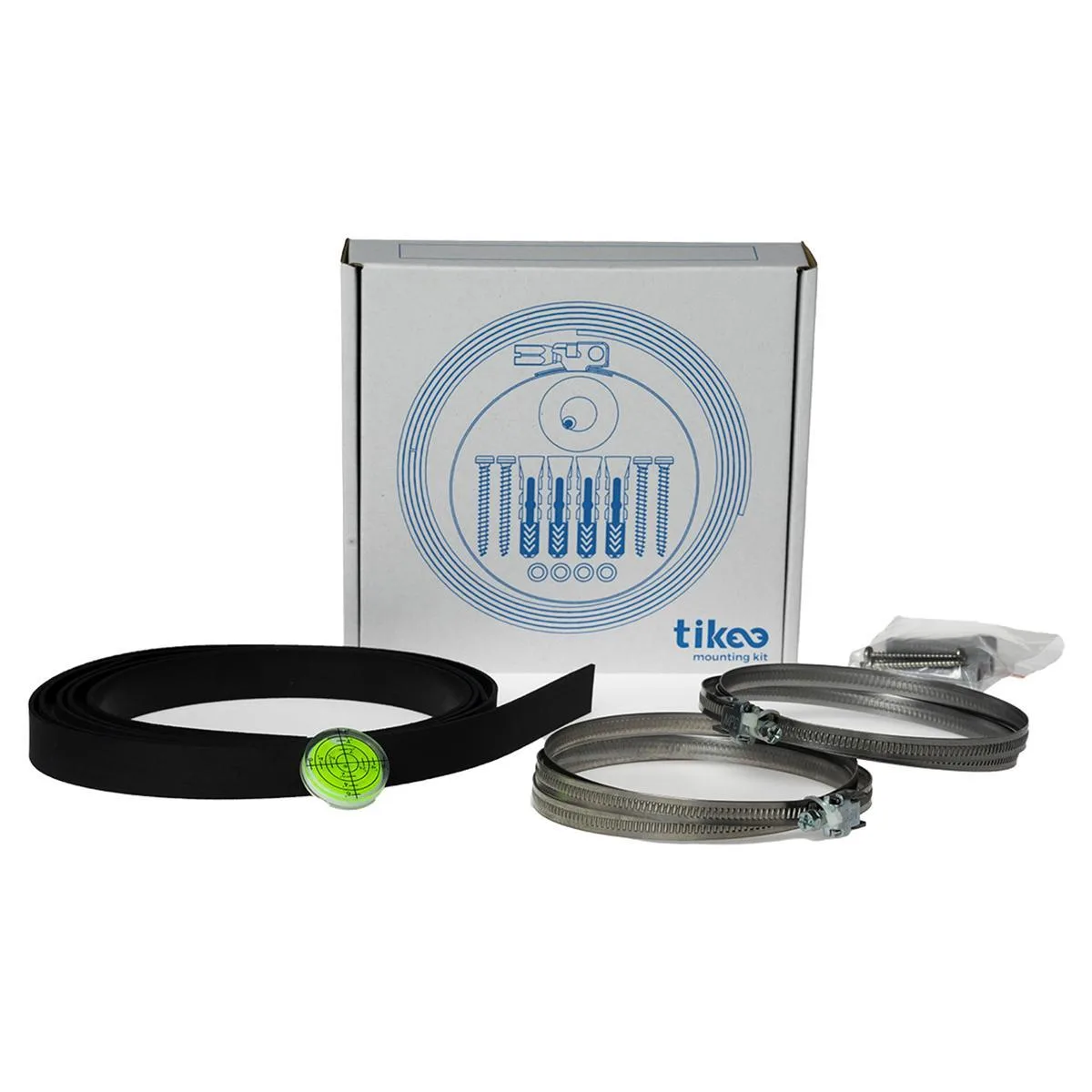 Enlaps mounting set with metal clamps screws plugs