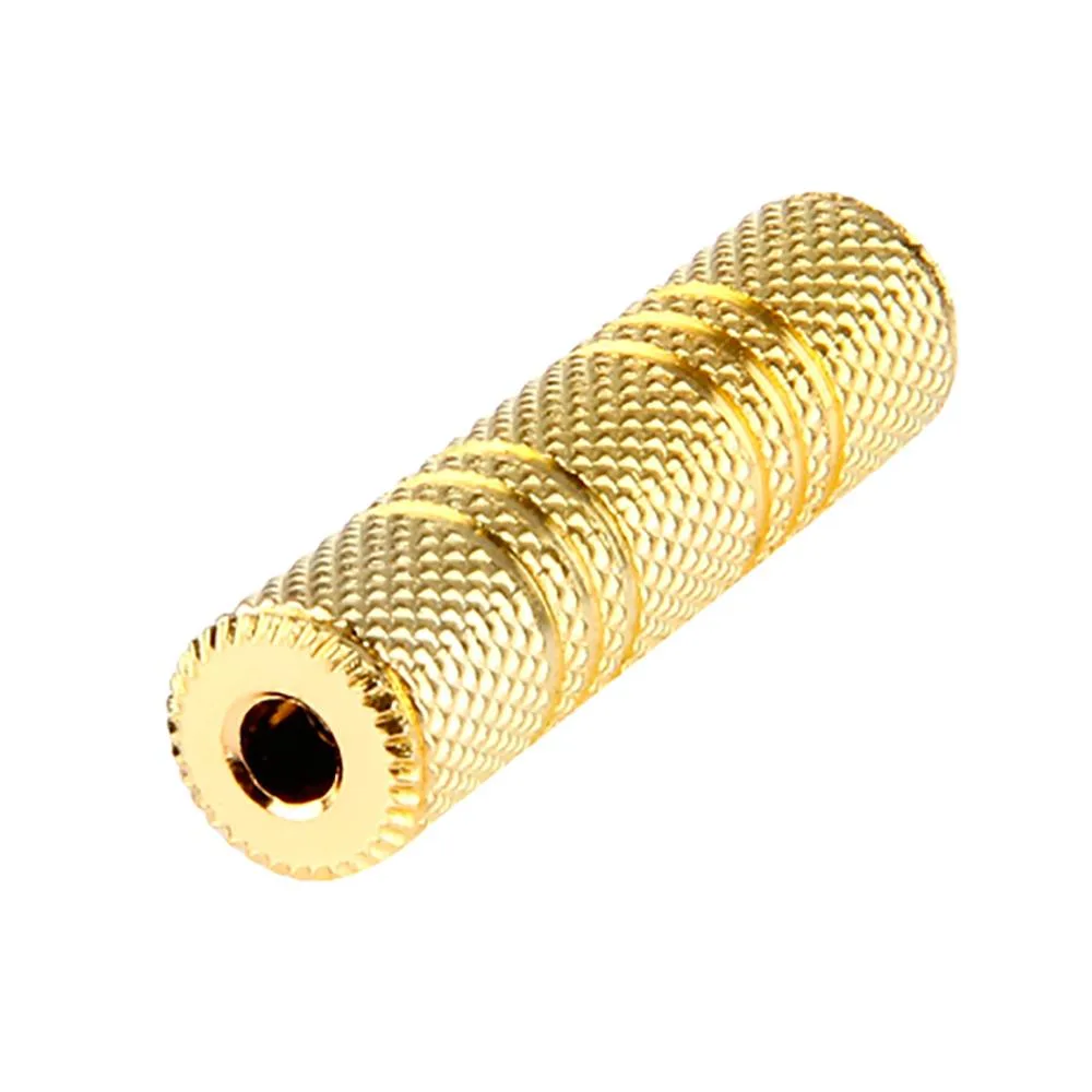 SatelliteSale SatelliteSale 3.5mm Female-to-Female Gold Audio Adapter — product photo