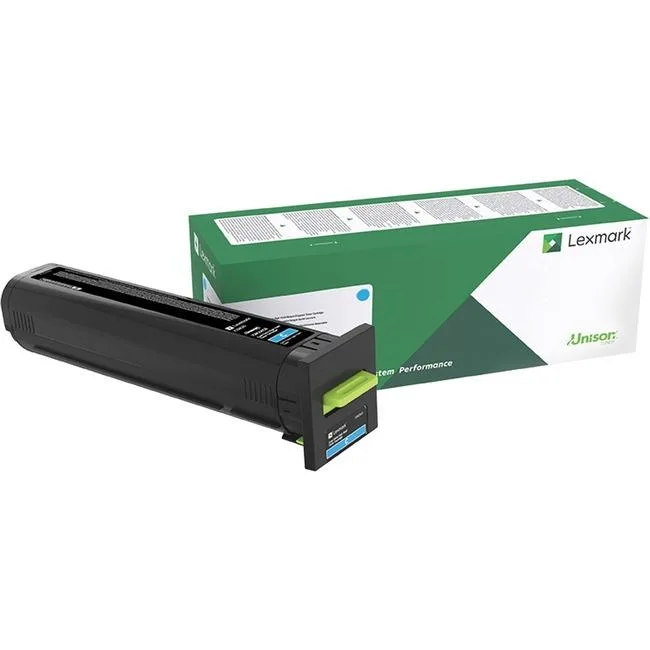 Lexmark Lexmark 82K0HCG High-Yield Cyan Toner Cartridge 17000 Pages scanner supply — product photo