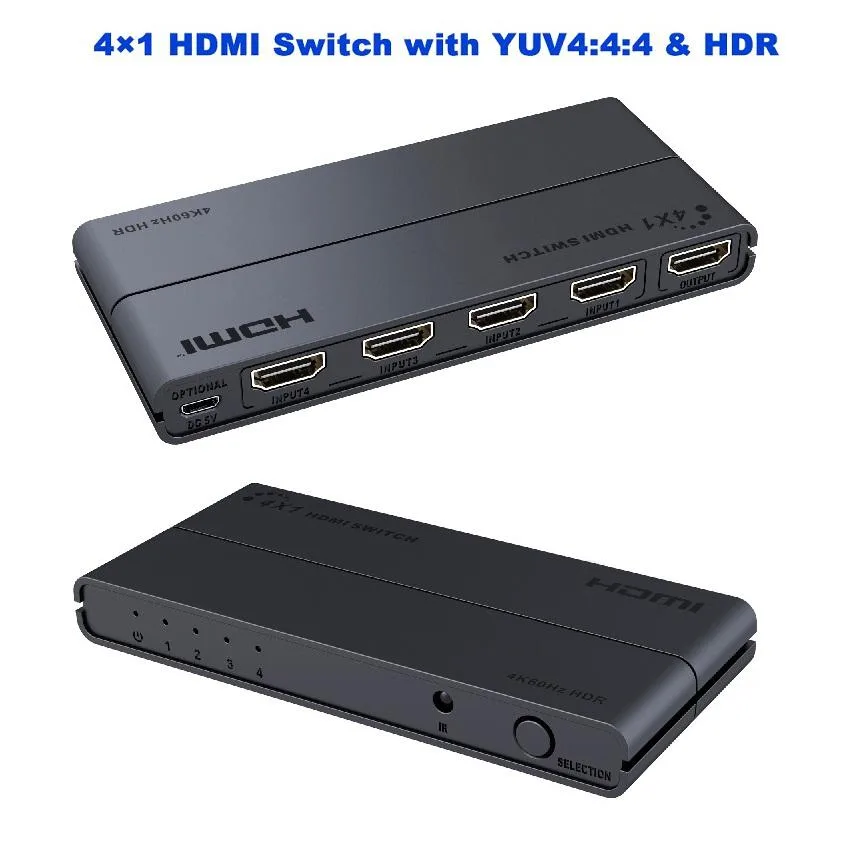Lenkeng Technology Co,. Ltd Lenkeng Technology Co,. Ltd 4x1 HDMI Switch 4K@60Hz LKV401HDR-2.0 — product photo