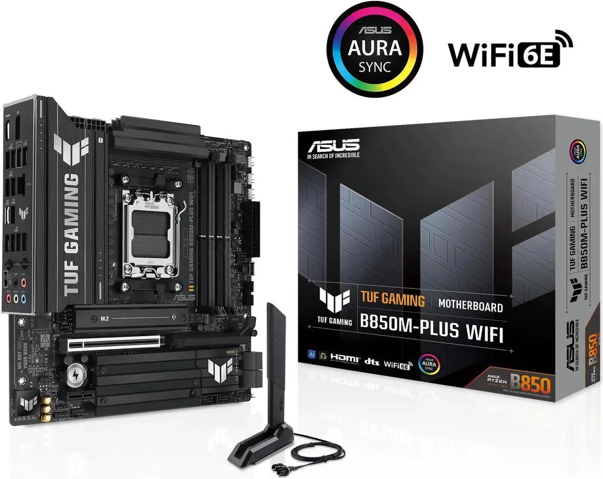 ASUS ASUS TUF GAMING B850 PLUS WIFI AMD motherboard AM5 14+2+1 80A 2.5G — product photo