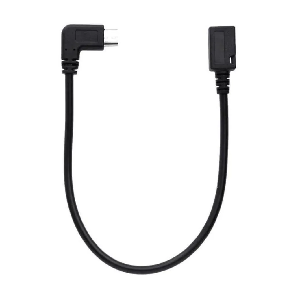 Ruth's sister Ruth's sister 71001922 USB 3.1 Type C Male Left Right Angle to Micro USB 5-Pin Female Sync Cable 25cm — product photo