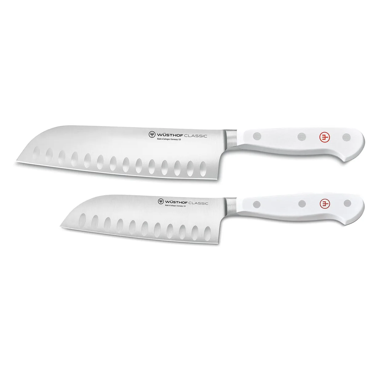 Wusthof Wusthof Classic White 2-Piece Santoku Knife Set 1120260202 — product photo