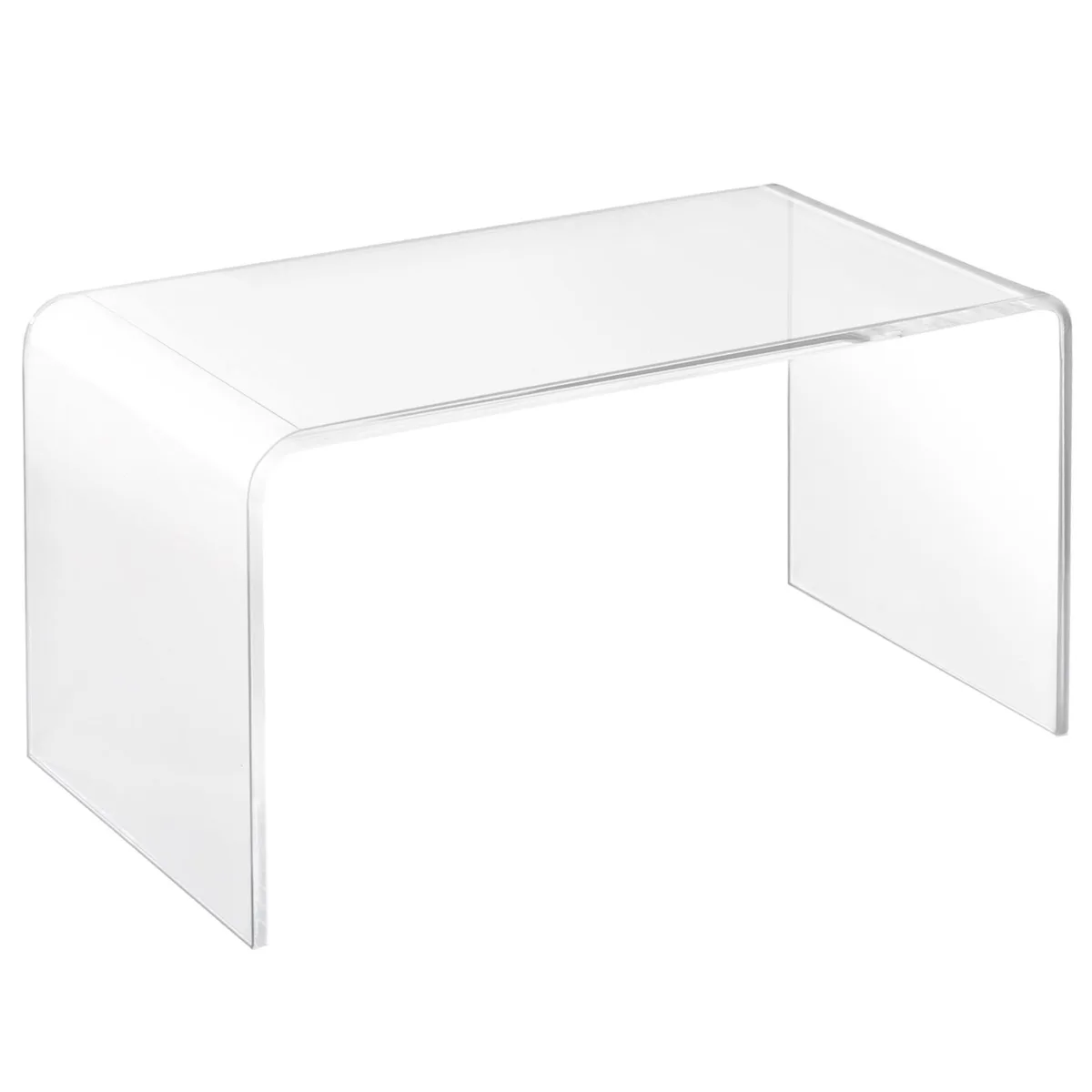 tuphen tuphen 32" Rectangle Acrylic Waterfall Coffee Table Clear 15mm Thick — product photo
