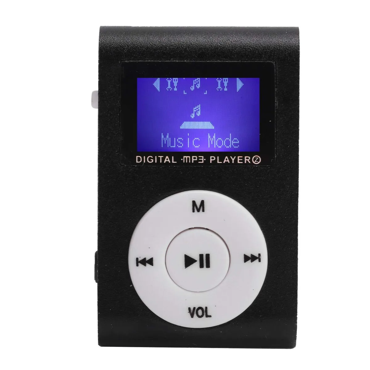  Ejoyous MP3 Player with Clip, LCD Screen, 32 GB Card Support (Black) — product photo