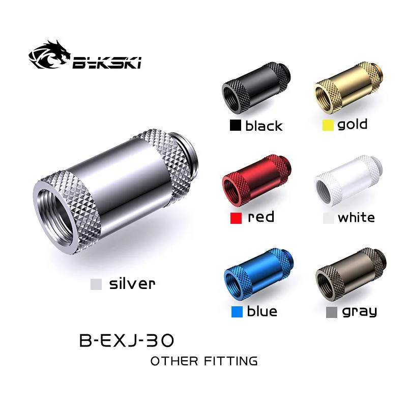 Silver brass extender fitting with diamond pattern, 30mm length