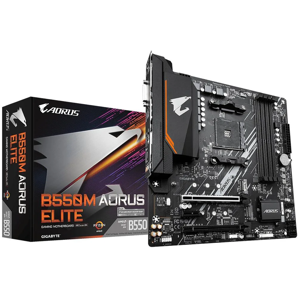 GIGABYTE GIGABYTE B550M AORUS ELITE AMD motherboard Micro ATX DDR4-SDRAM — product photo