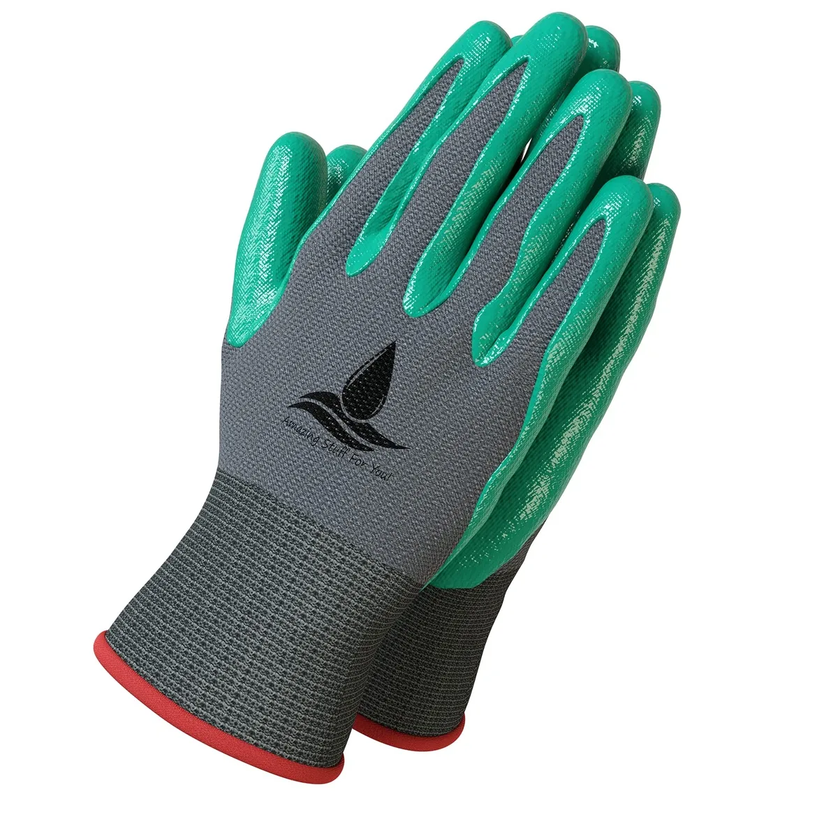  Amazing Stuff For You! GMedRedHem Gloves Medium Green 2 Pairs — product photo
