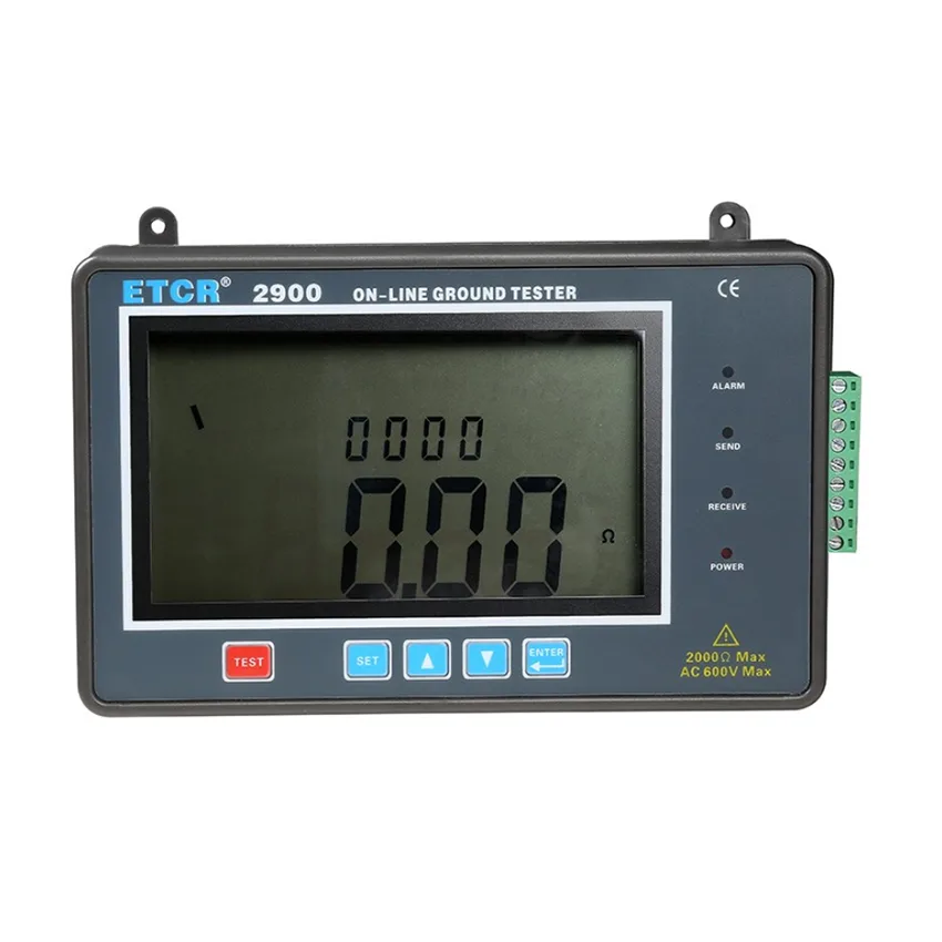 ETCR ETCR ETCR2900 Online Earth Resistance Tester 0.010-2000Ω 600V 124×67mm LCD RS232/RS485 — product photo