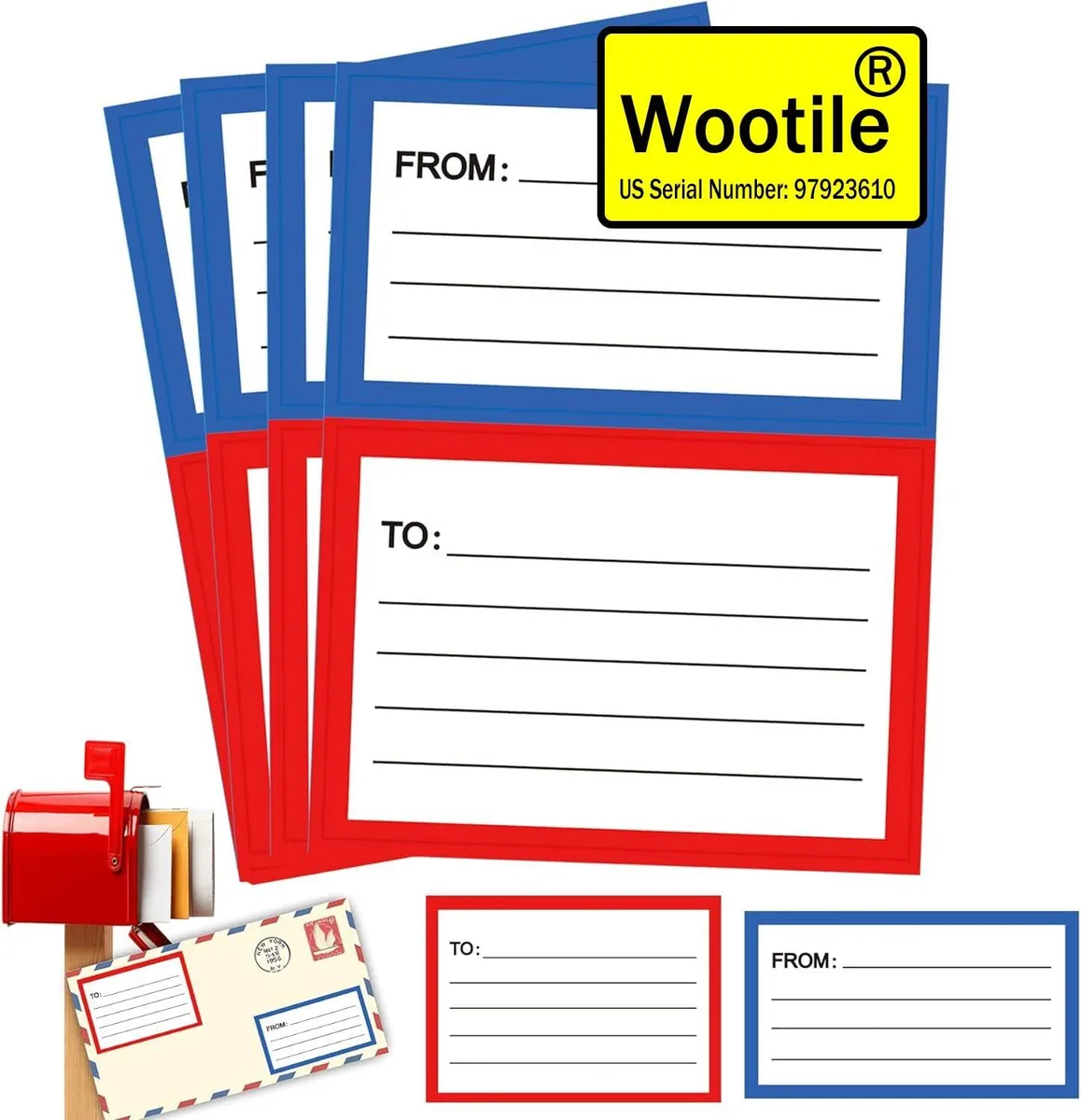 Woolite 120 Shipping Labels 3.5 x 4.5 in — product photo