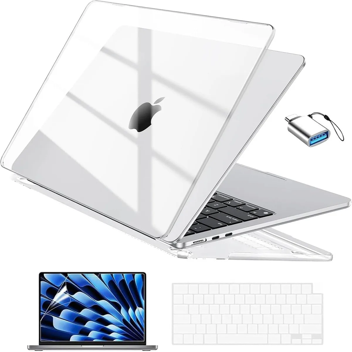  EooCoo A3449 laptop case 13.6 inch Crystal Clear — product photo