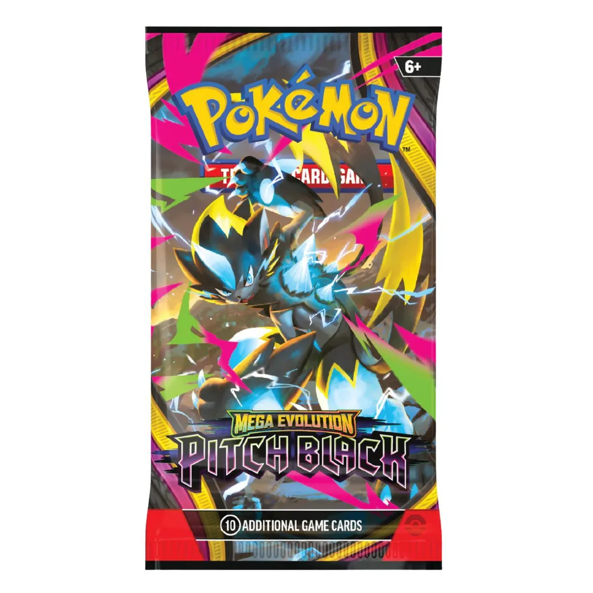 The Pokémon Company Int'l The Pokémon Company Int'l Mega Evolution Pitch Black Booster Pack Mega Zeraora ex 10 cards — product photo