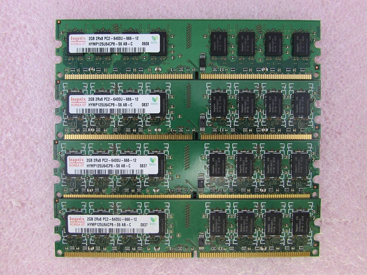 SK hynix SK hynix 8GB DDR2 Desktop RAM 4 x 2GB PC2-6400 800MHz — product photo