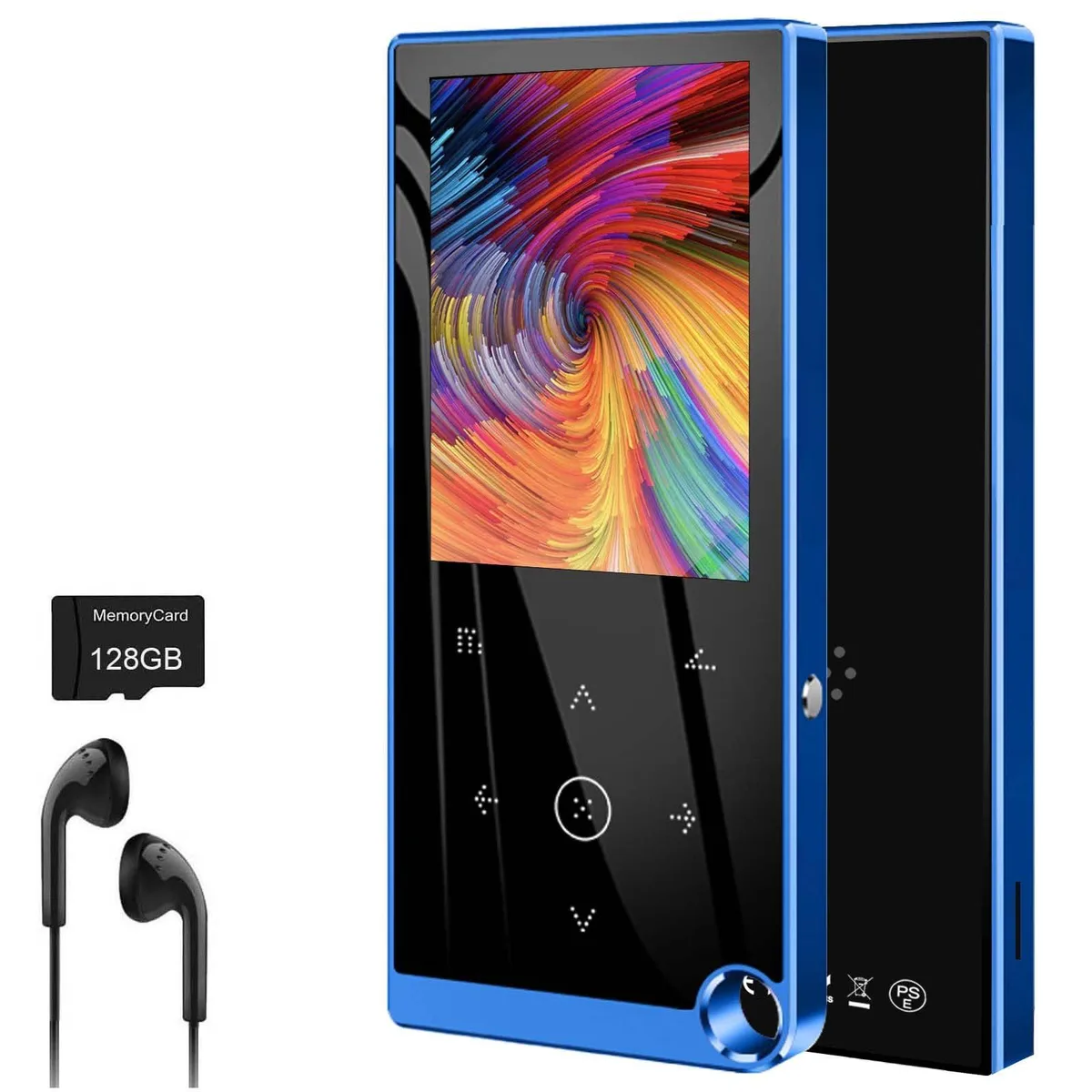  arungo M4 136GB MP3 Player Bluetooth 5.2 2.4" Blue — product photo