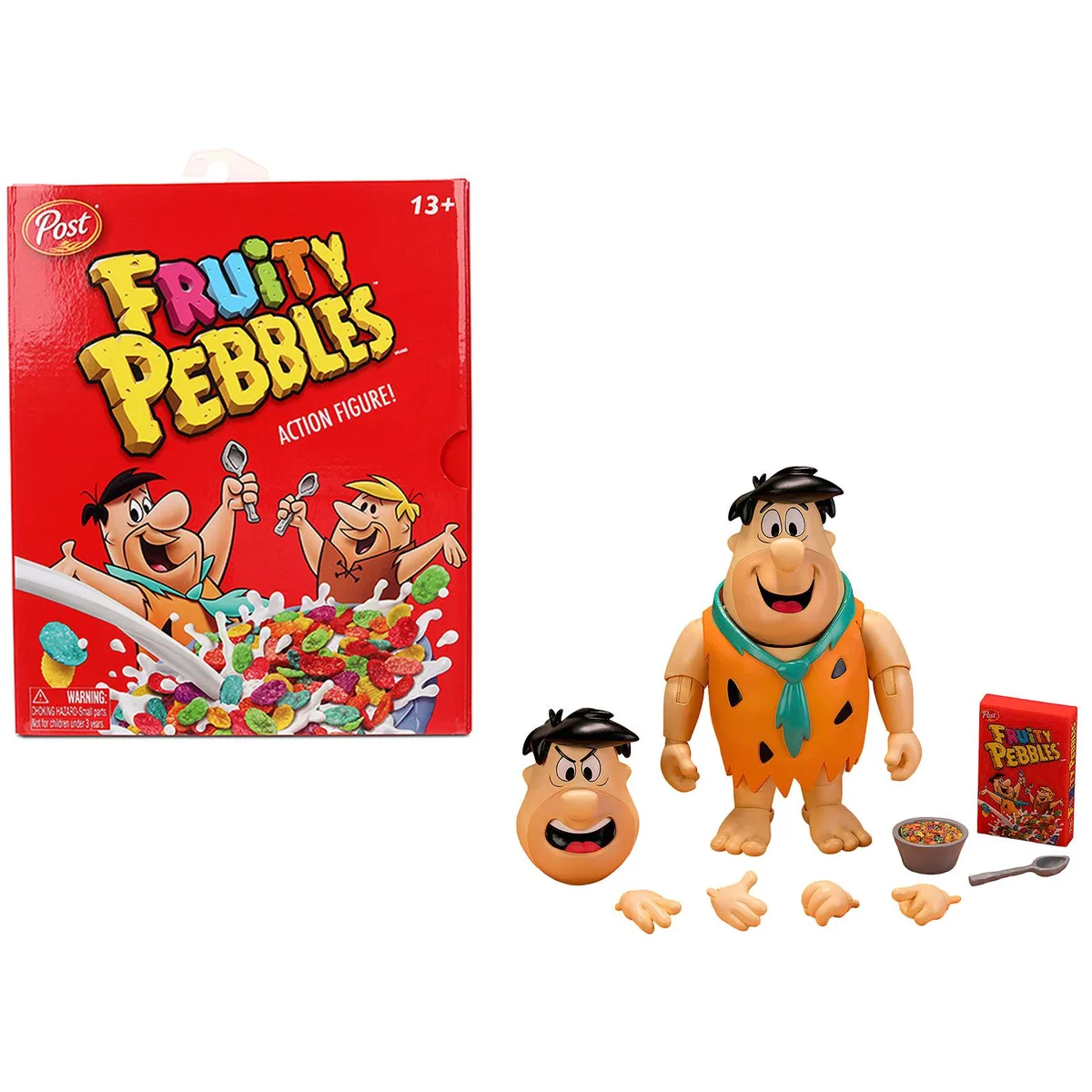 Jada Jada Fred Flintstone 6" Moveable Figure Post Fruity Pebbles hobby collectible — product photo