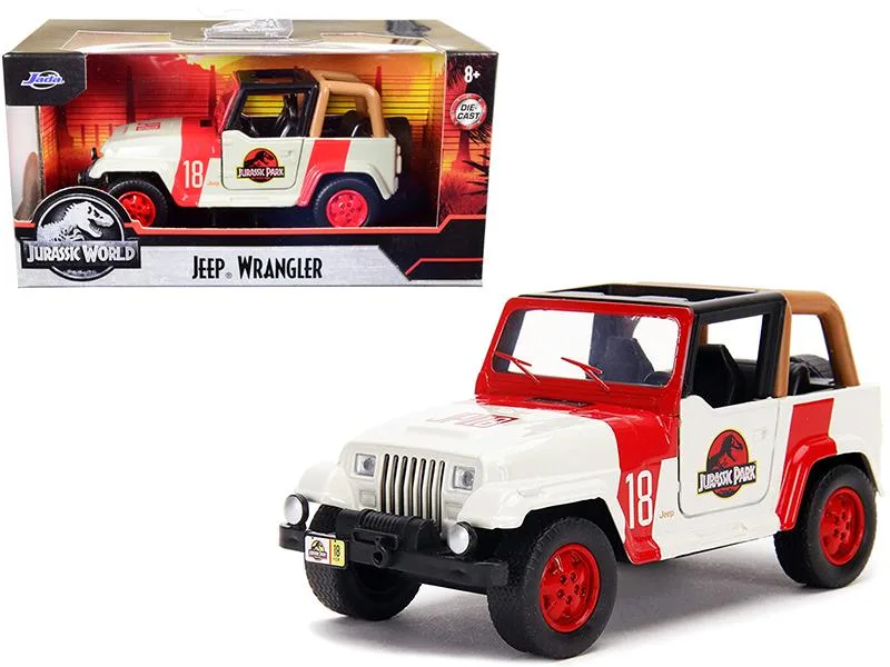 Jada Jada 32129 Jeep Wrangler #18 Jurassic Park 1:32 vehicle — product photo