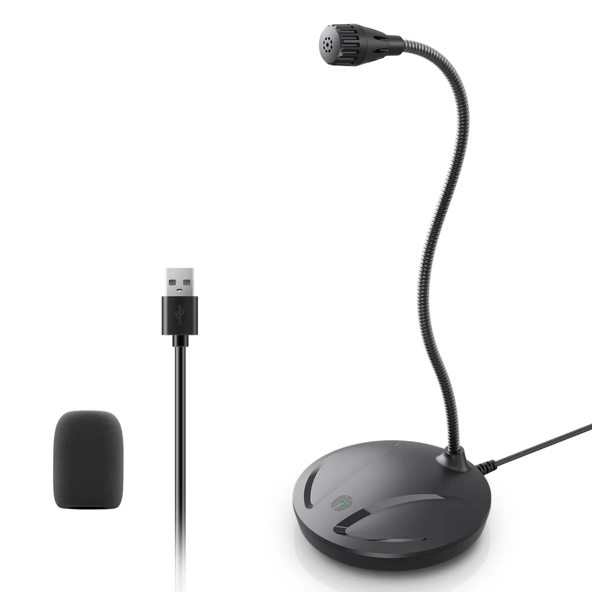  CMOCIIY 610 USB Desktop Microphone Omnidirectional 38 dB 360° 5.7 in Gooseneck — product photo
