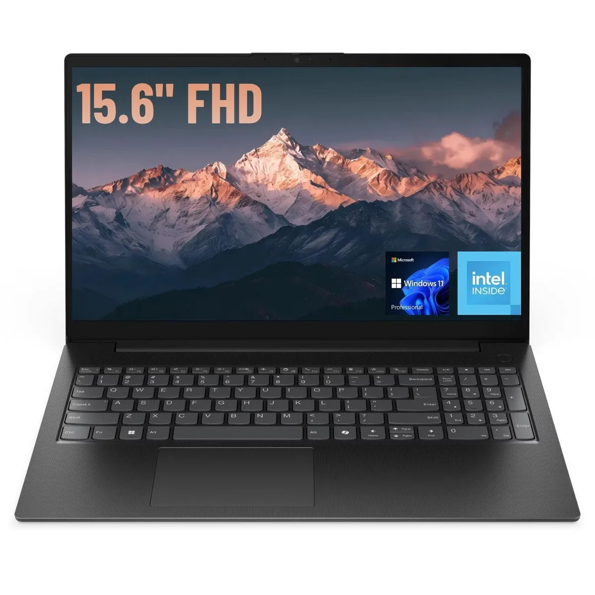 Lenovo Lenovo V15 laptop Intel N150 32GB DDR5 1TB SSD 15.6 FHD 60Hz Windows 11 Pro Black — product photo