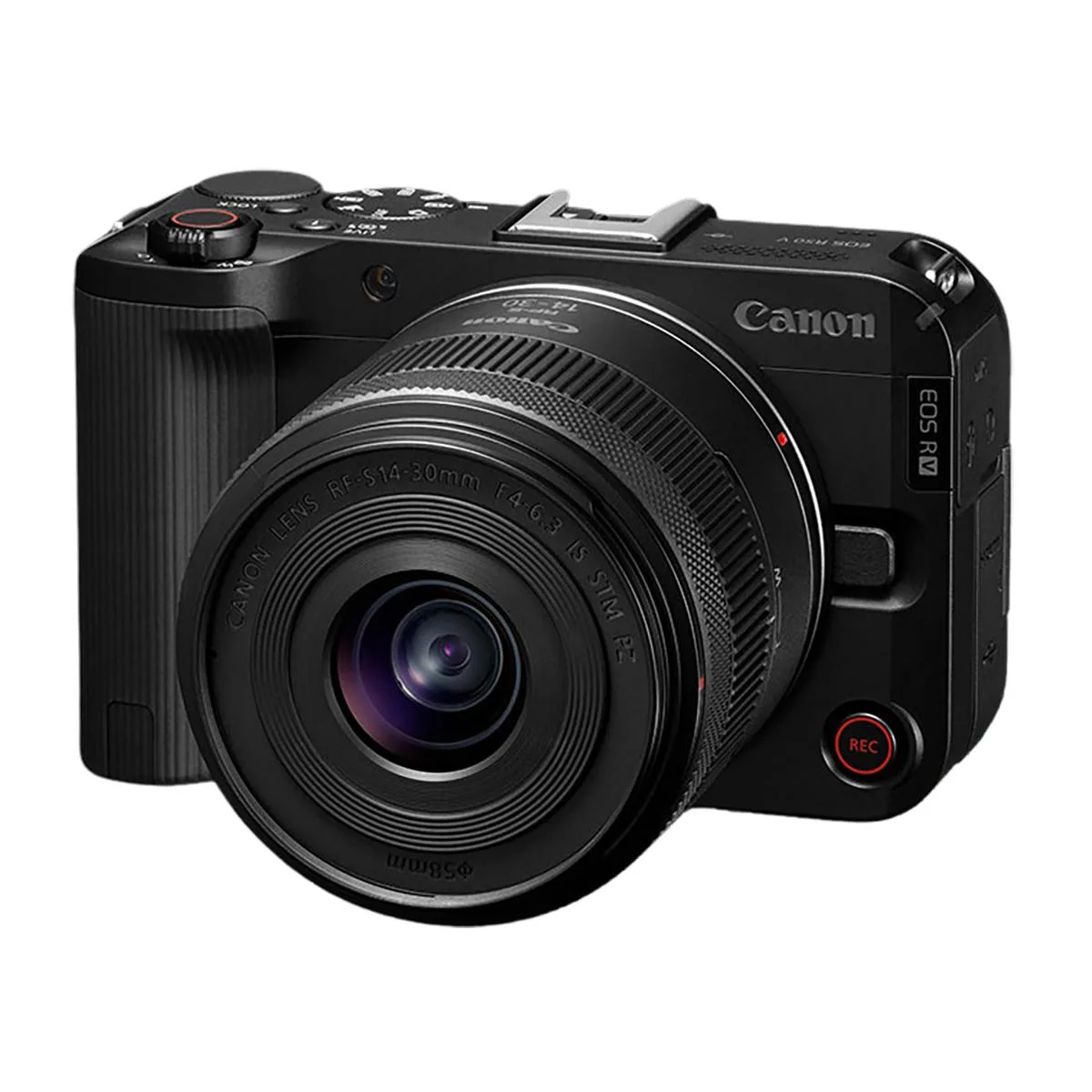 Canon Canon EOS R50 V with RF-S 14-30mm f/4-6.3 IS STM PZ Lens — product photo
