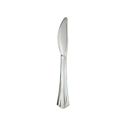 WNA WNA WNA 630155 Heavyweight Plastic Knives Silver 7.50" 600 Case — produktbilde