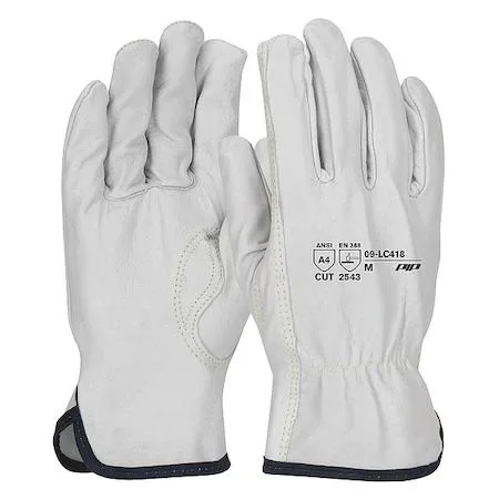 PIP PIP Leather Drivers Gloves Shirred Slip-On Cuff Keystone Thumb XL — product photo