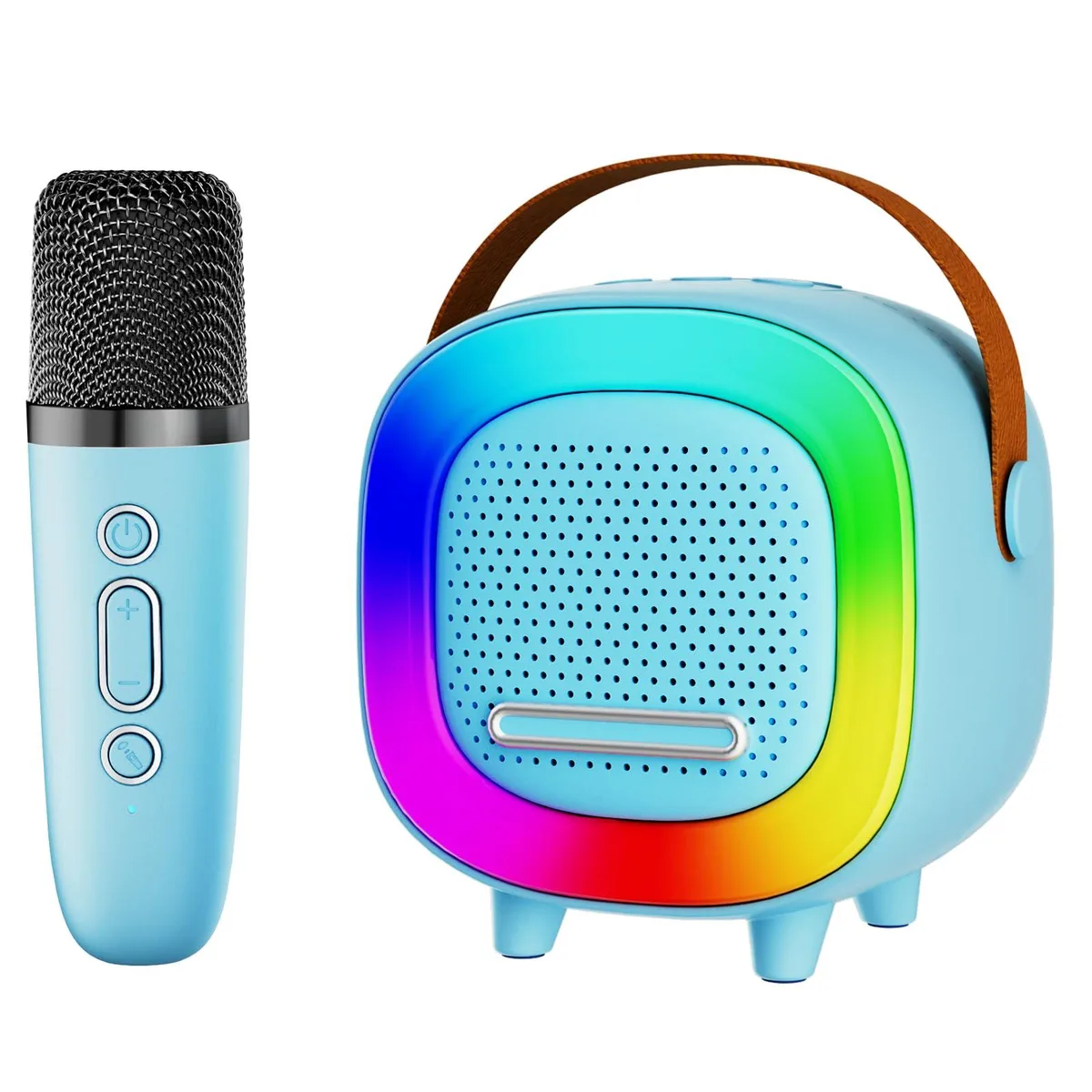  NTEEWAHY D8 Mini Karaoke PA Speaker Bluetooth 5.3 1 Wireless Mic — product photo