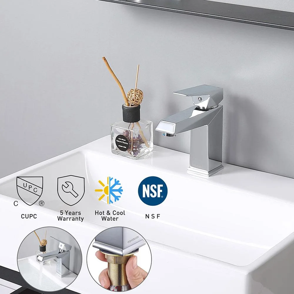 Yescom USA, Inc. Yescom USA, Inc. 81FH1011-4-7-CHR Single Hole Bath Faucet Chrome — product photo