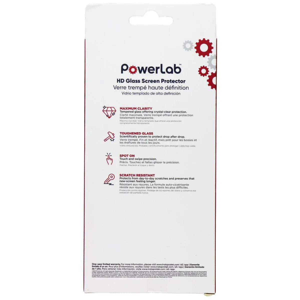 PowerLab PowerLab HD Glass Screen Protector for iPhone 13/14 Clear — product photo