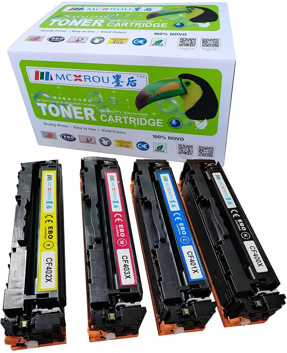 NuoTo NuoTo CF400X CF401X CF402X CF403X 4 Pack Toner Cartridges — product photo