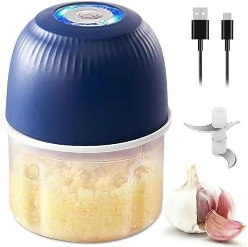  DeepCrush 001 1 L Blue USB-C Rechargeable Mini Chopper — product photo