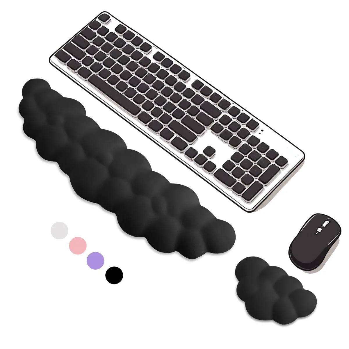  KINREEB KR-YDWR-Black Wrist Rest Set 17 x 4.3 in Black — product photo